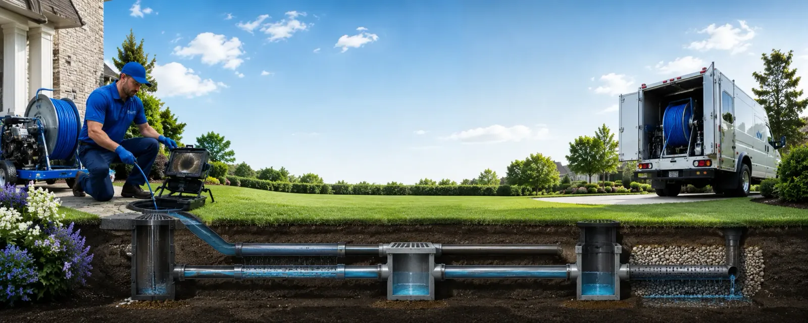 Outdoor drain cleaning information for Readlyn, IA